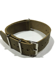 Leather NATO strap LN180 - NATO nylon watch strap
