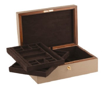Giobagnara Platinum Jewellery Box with 2 Trays