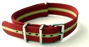 Watch NATO strap Red/Sand - NATO nylon watch strap