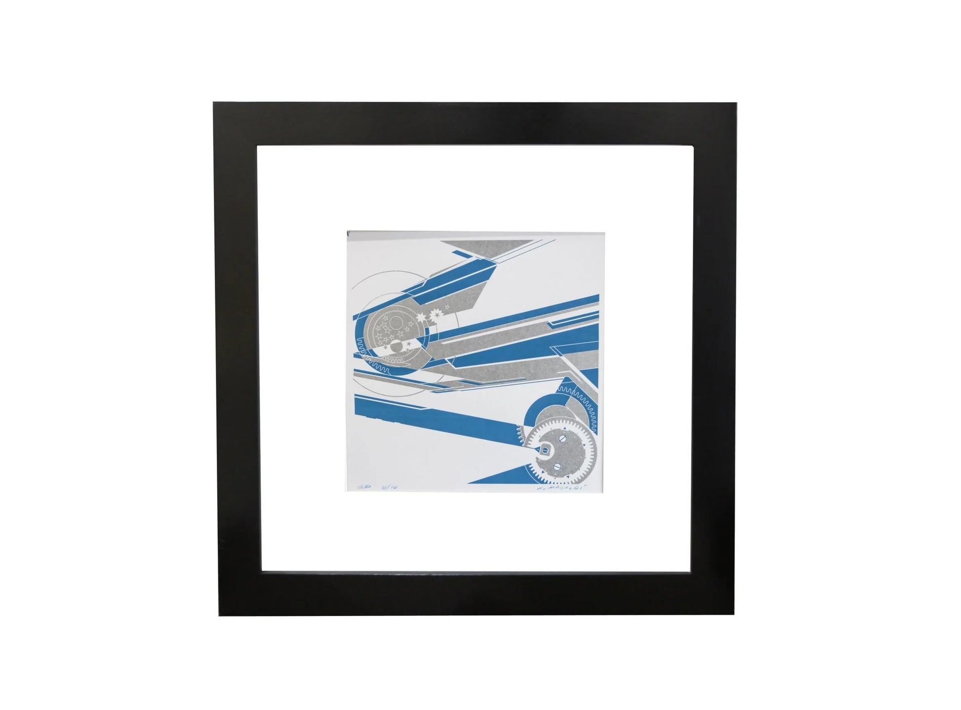 Blue Perpetual Calendar Screen Print - watch accessory