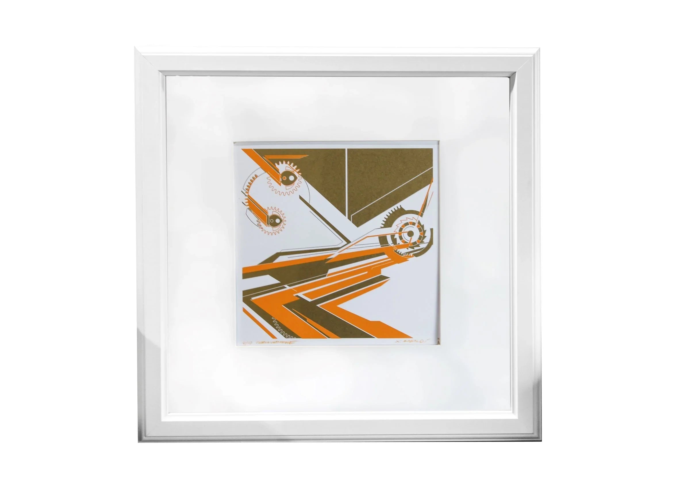 Orange Chronograph Screen Print - watch accessory