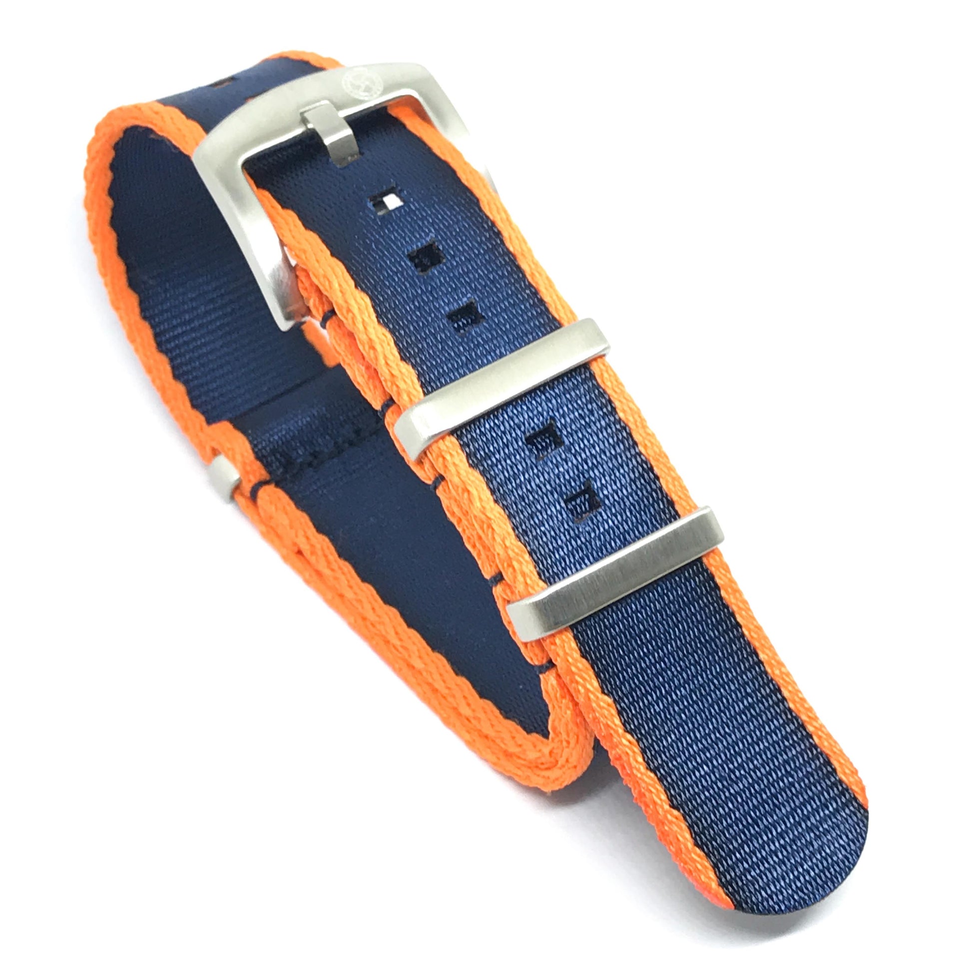 Seat Belt Nato - Orange/Dark Blue