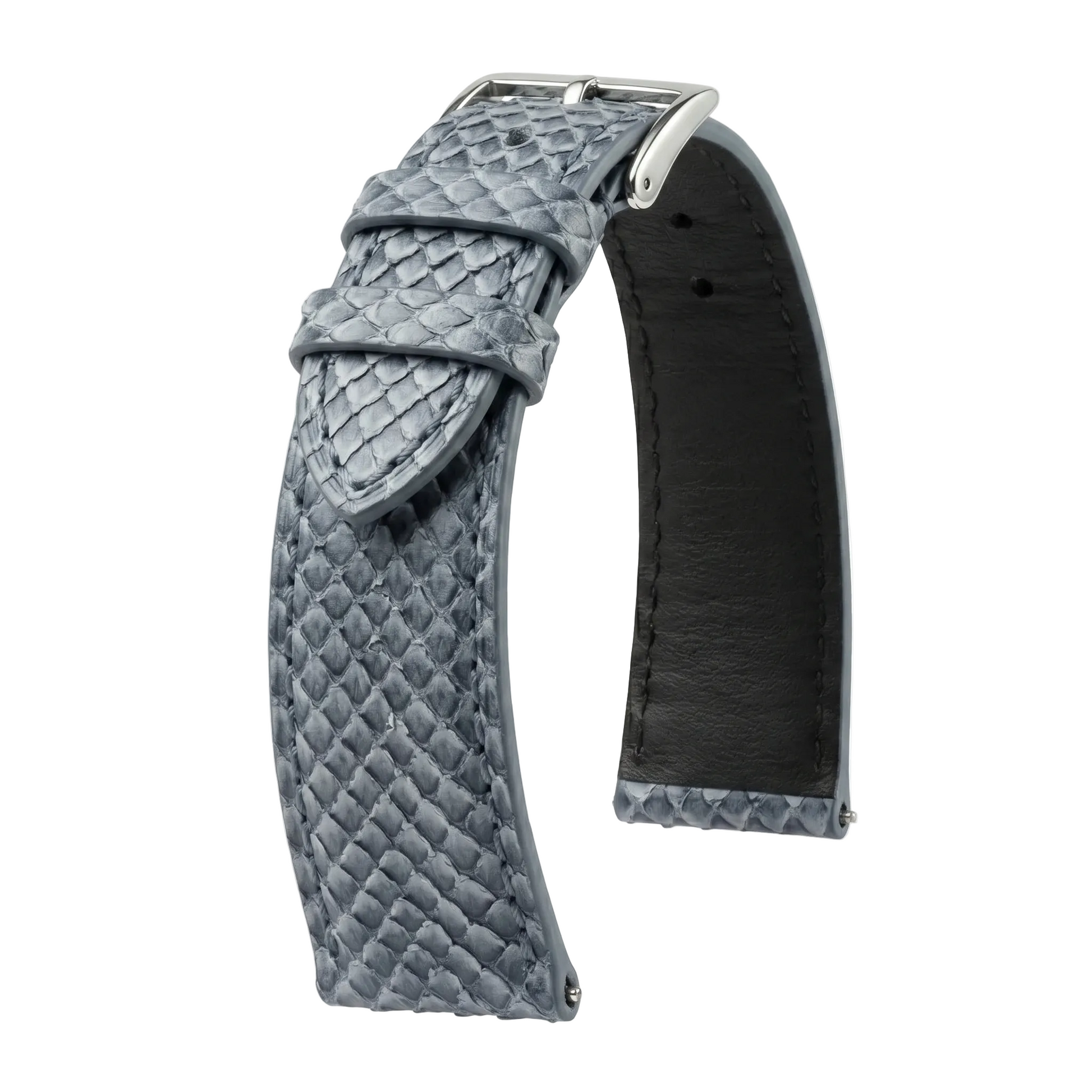 Salmon Satin Iced watch strap - KronoKeeper - main view