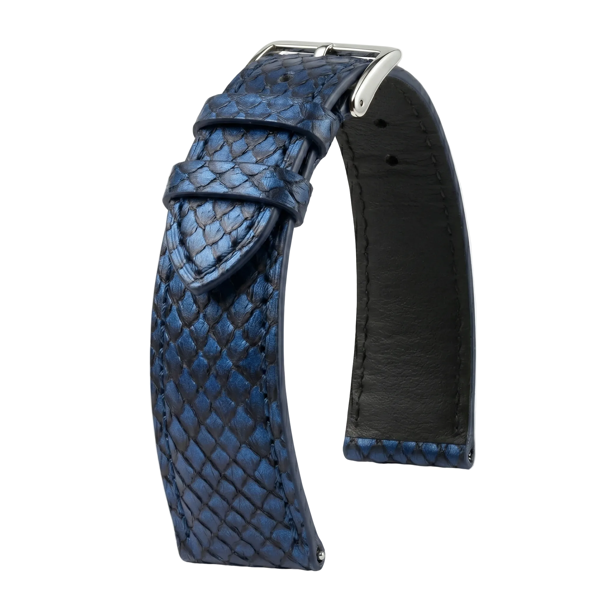 Salmon Gradient Midnight Blue watch strap - KronoKeeper - main view