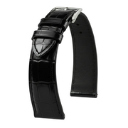 KronoKeeper strap - Felix Alligator bespoke glossy - black