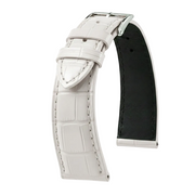 KronoKeeper strap - Felix Alligator bespoke glossy - white