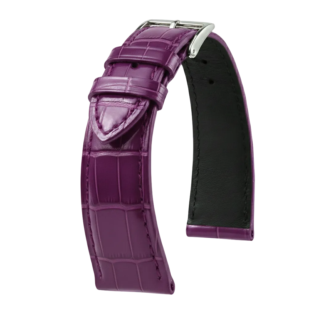 KronoKeeper strap - Felix Alligator bespoke glossy - hermes purple
