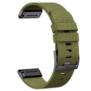 Khaki nylon strap for Garmin QuickFit - KronoKeeper