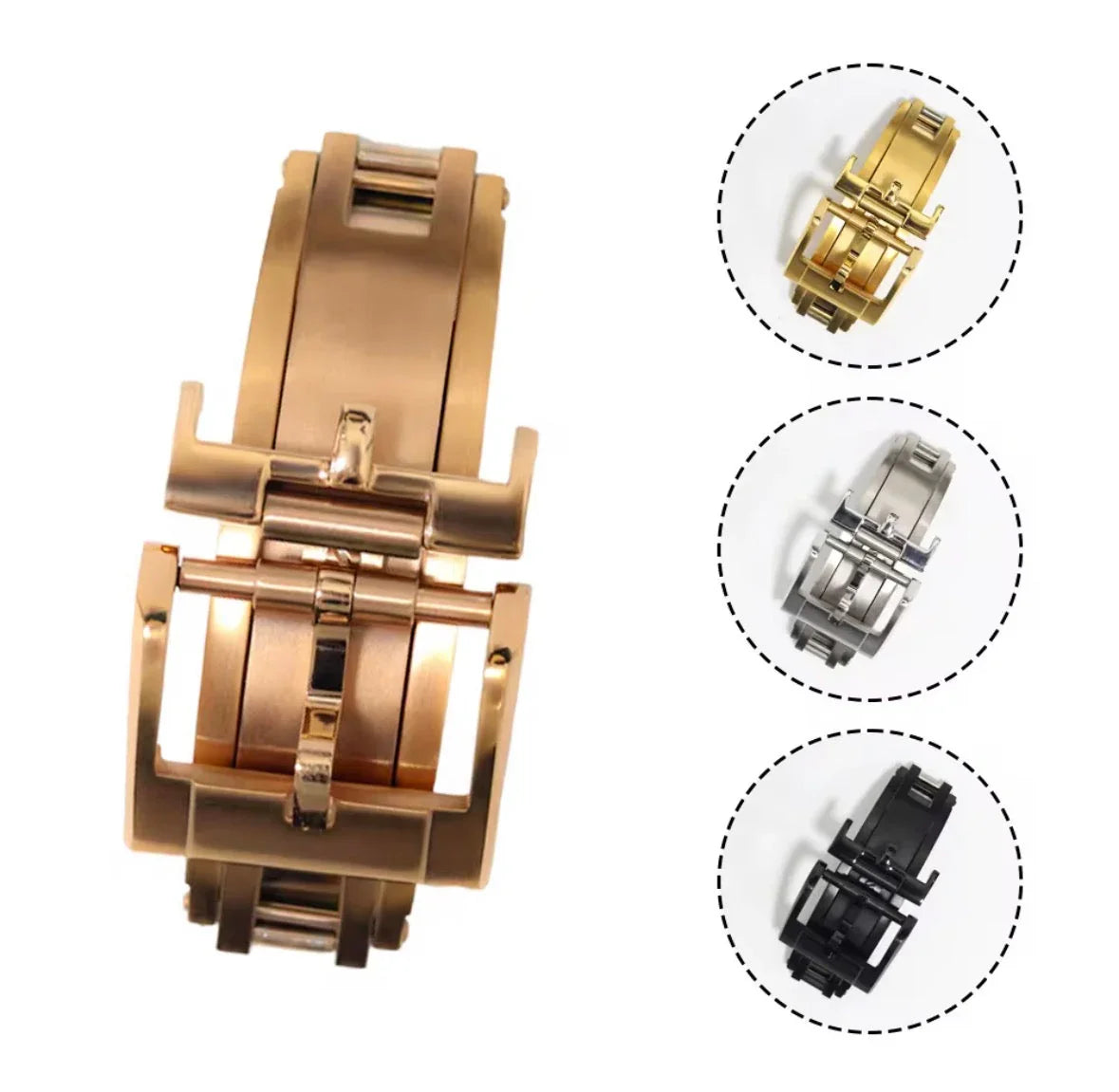 KronoKeeper automatic double folding butterfly buckle - watch accessory