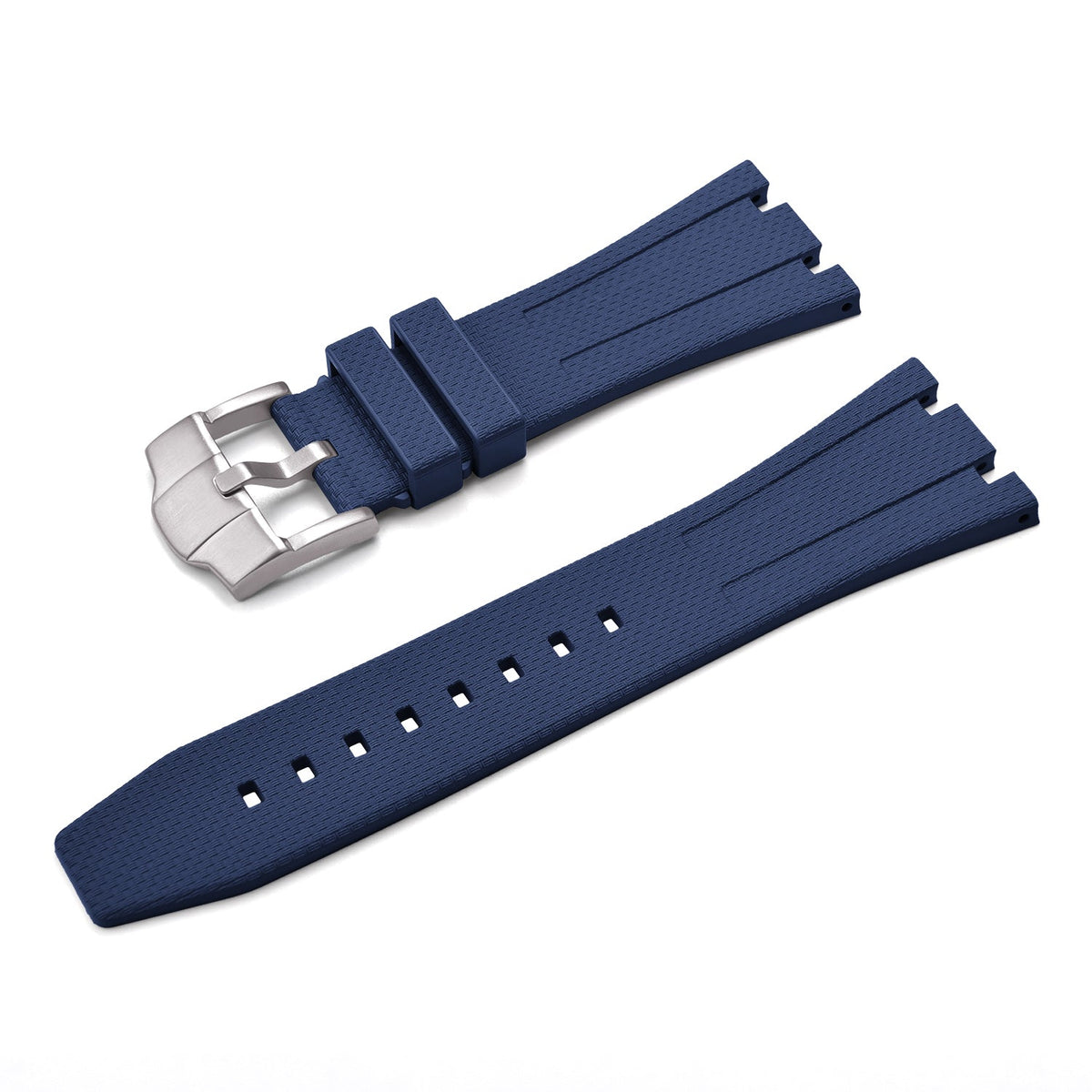 Rubber strap and case for AP x Swatch Blue KronoKeeper – rubber strap with steel pin buckle