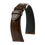 KronoKeeper strap - Felix Alligator bespoke matte - dark brown - alligator leather watch strap