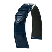 KronoKeeper strap - Felix Alligator bespoke matte - cyan blue - alligator leather watch strap