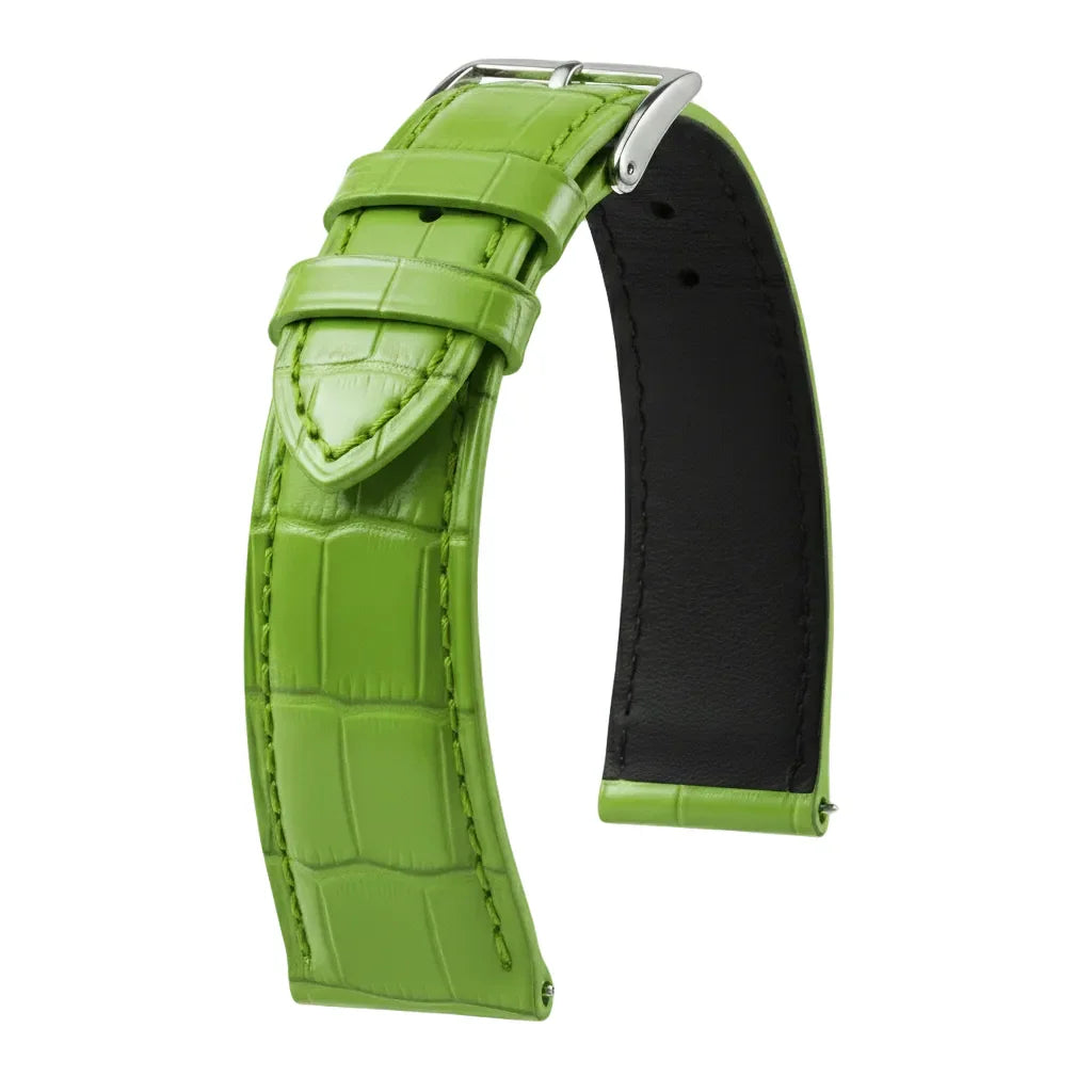 KronoKeeper Bracelet - Felix Alligator sur mesure mat - green lime