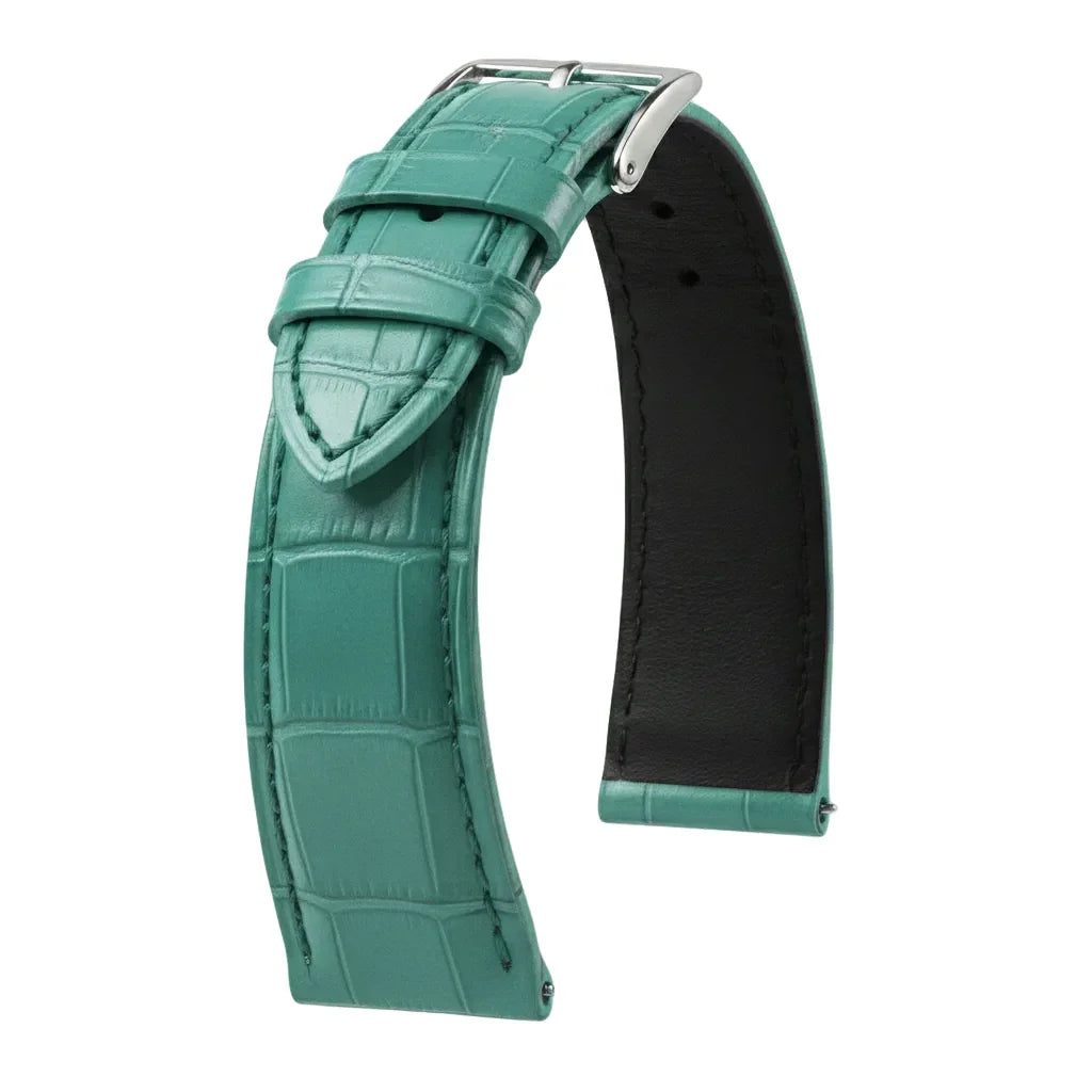 KronoKeeper strap - Felix Alligator bespoke matte - turquoise green