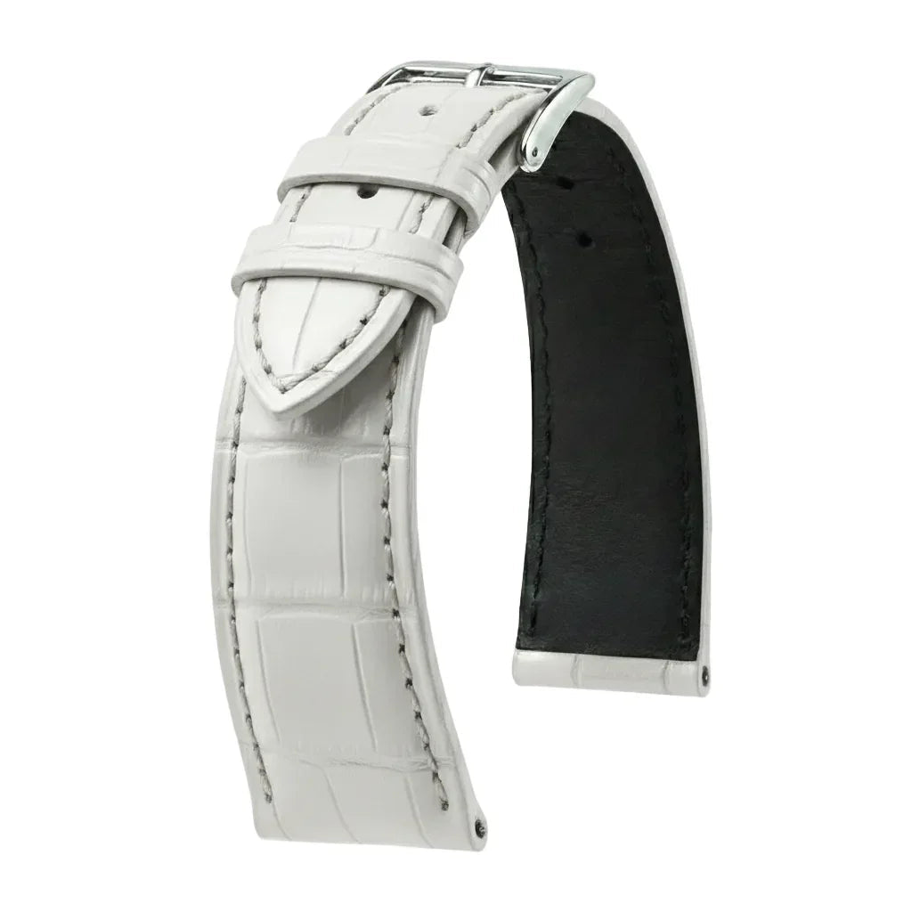 KronoKeeper strap - Felix Alligator bespoke matte - white