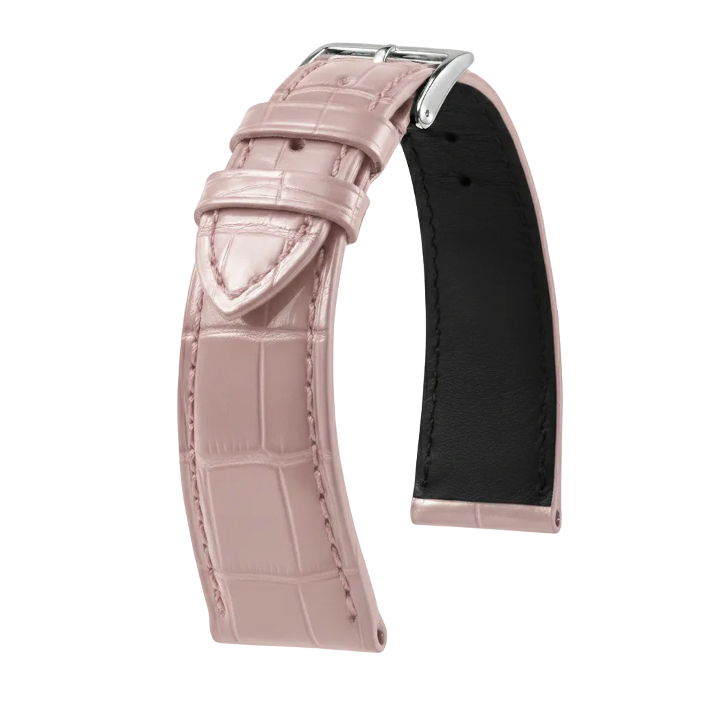 KronoKeeper strap - Felix Alligator bespoke glossy - pink