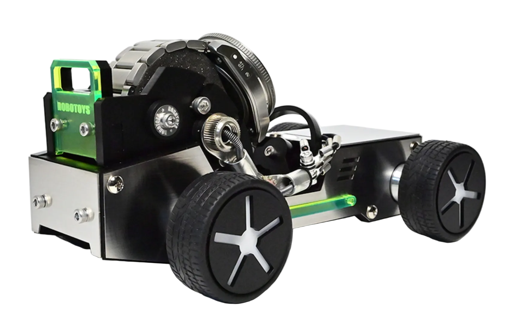 Robot Roadster car watch stand by Robotoys, back view