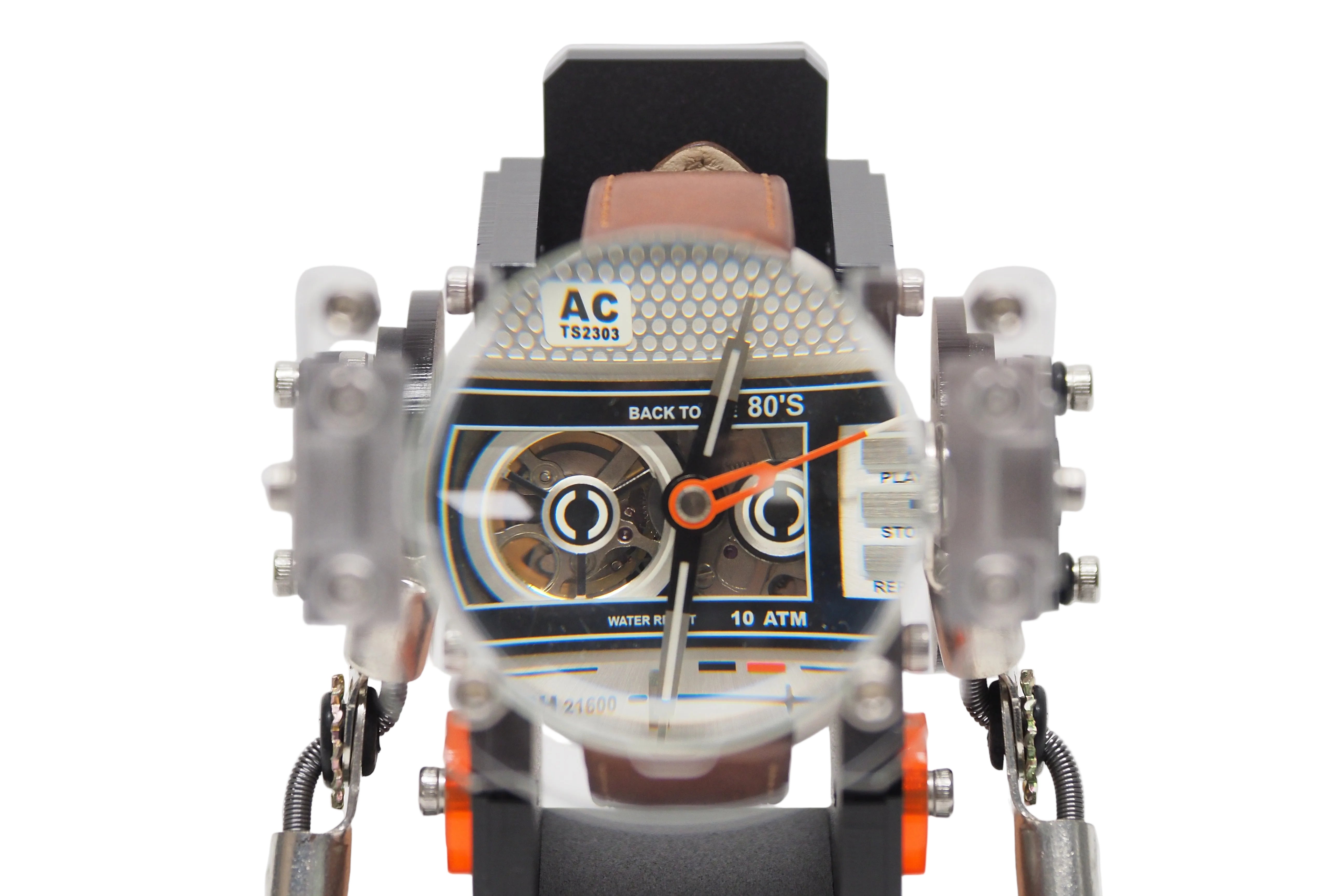 Robotank 2 watch stand by Robotoys, back view